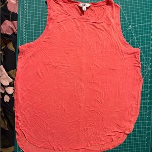 Coral Sleeveless Top
